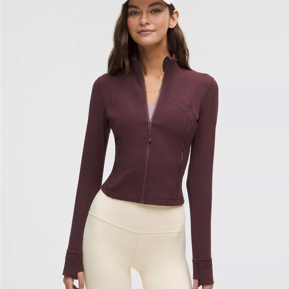 NWT Lululemon define cropped jacket Goodnight Plum